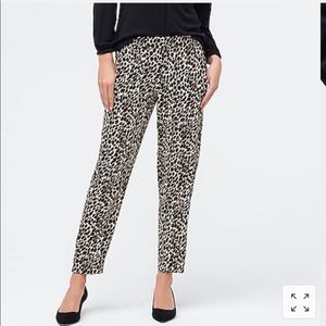 J Crew Cheetah Print Jamie Woven Pant 22 Plus